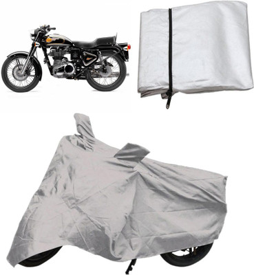 

Capeshoppers Two Wheeler Cover for Royal Enfield(Silver)