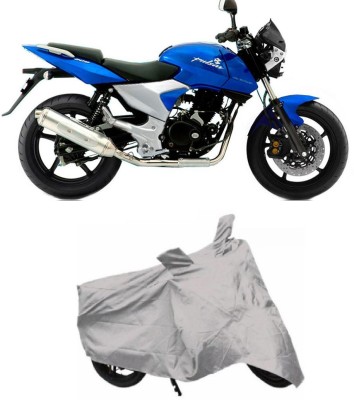 Car Cover Point Two Wheeler Cover for Bajaj(Pulsar 200 NS DTS-i, Silver)