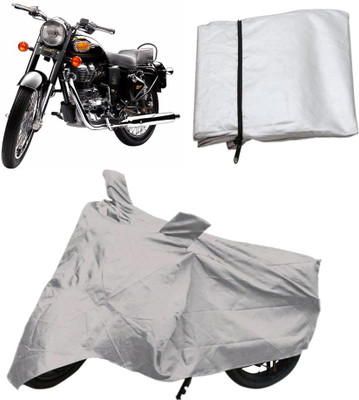 

Capeshoppers Two Wheeler Cover for Royal Enfield(Silver)