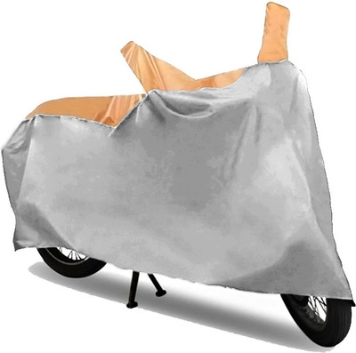 AutoKitt Two Wheeler Cover for TVS(Apache RTR 180, Beige, Silver)