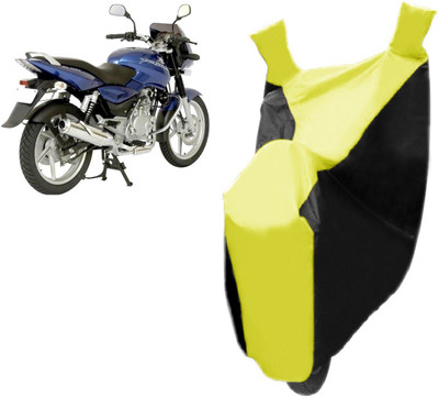 Next Zone Two Wheeler Cover for Bajaj(Pulsar 150 DTS-i, Yellow, Black)