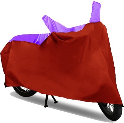 AutoKitt Two Wheeler Cover for Bajaj(Discover 100 DTS-i, Purple, Red)