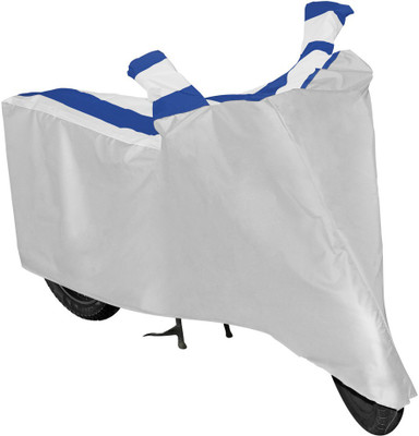 RIDAR Two Wheeler Cover for Bajaj(Pulsar 180 DTS-i, Silver, Blue)