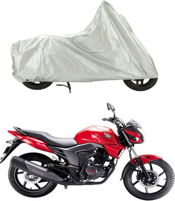 

Creative Via Two Wheeler Cover for Honda(CB, Silver)