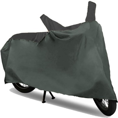 GoldCartz Two Wheeler Cover for Bajaj(Platina 100 DTS-i, Black, Grey)