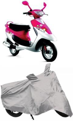 

Avix Two Wheeler Cover for TVS(Scooty Pep+, Silver)