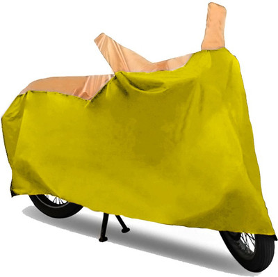 AutoKitt Two Wheeler Cover for TVS(Apache RTR 180, Beige, Yellow)