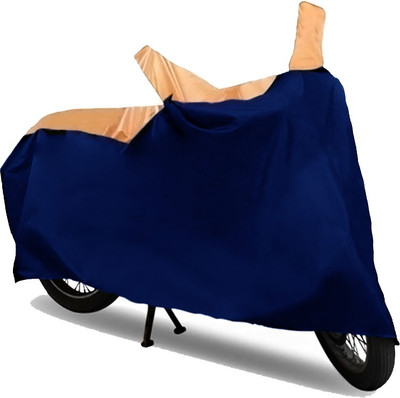 AutoKitt Two Wheeler Cover for TVS(Apache RTR 180, Beige, Blue)