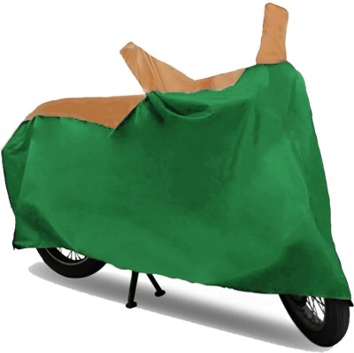 AutoKitt Two Wheeler Cover for Bajaj(Avenger 220 DTS-i, Brown, Green)