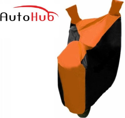 

Auto Hub Two Wheeler Cover for TVS(Scooty Streak, Black, Orange)