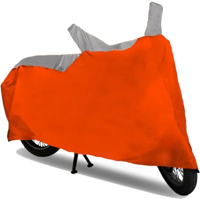 AutoKitt Two Wheeler Cover for Bajaj(Discover 100 DTS-i, Grey, Orange)