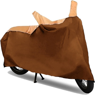 AutoKitt Two Wheeler Cover for Bajaj(Pulsar 220 DTS-i, Beige, Brown)