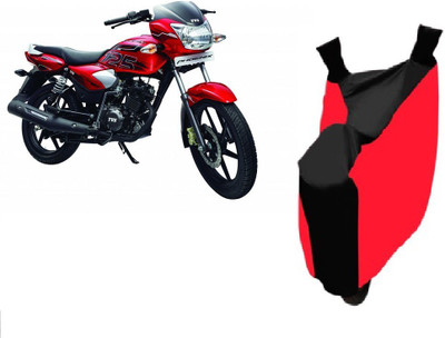 

Irontech Two Wheeler Cover for TVS(Phoenix 125, Red, Black)
