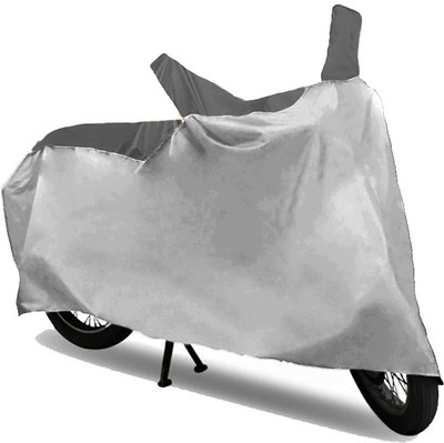 GoldCartz Two Wheeler Cover for Bajaj(Pulsar 220 DTS-i, Black, Silver)