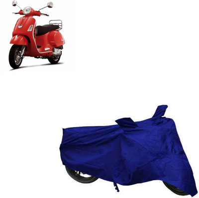 The Auto Home Two Wheeler Cover for Piaggio(Vespa LX, Blue)
