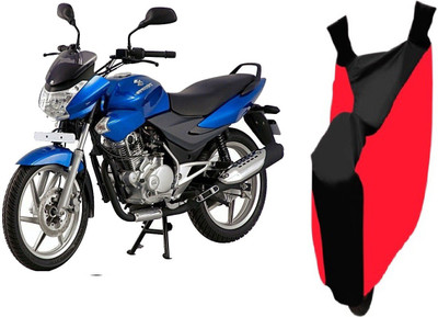 

ReeTech Two Wheeler Cover for Bajaj(Discover, Red, Black)