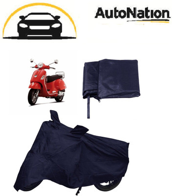 

Autonation Two Wheeler Cover for Piaggio(Vespa, Blue)