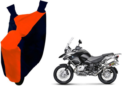 AUTO PEARL Two Wheeler Cover for BMW(R 1200 GS, Orange, Blue)