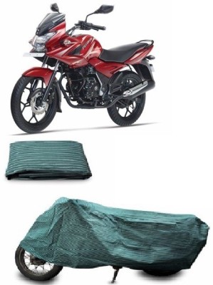 Tatkal Shopping Fun Two Wheeler Cover for Bajaj(Discover 125 DTS-i, Green)