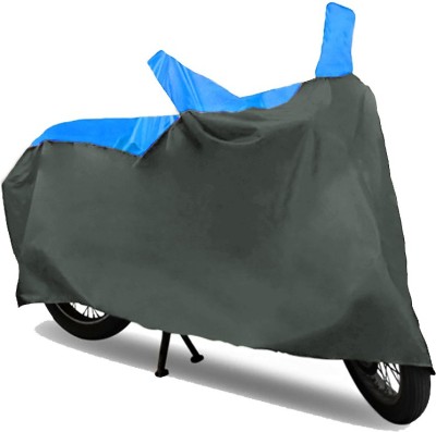 GoldCartz Two Wheeler Cover for Suzuki(GS 150R, Blue, Grey)