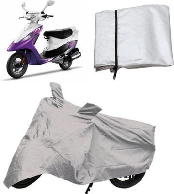 

Capeshoppers Two Wheeler Cover for TVS(Silver)