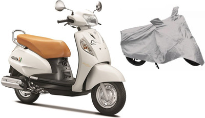 

Autowheel Two Wheeler Cover for Suzuki(Access SE, Silver)