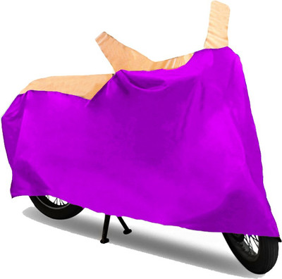 GoldCartz Two Wheeler Cover for Royal Enfield(Bullet 350, Beige, Purple)