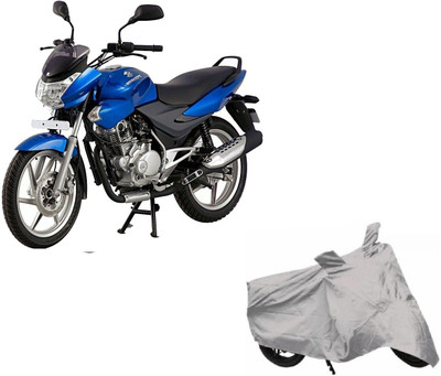 

ACCESSOREEZ Two Wheeler Cover for Bajaj(Discover, Silver)
