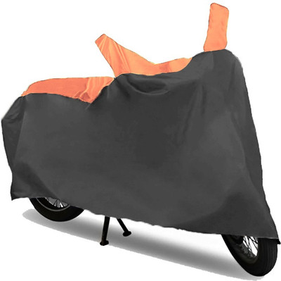 

KazamaKraft Two Wheeler Cover for Bajaj(Platina 100 DTS-i, Orange, Black)