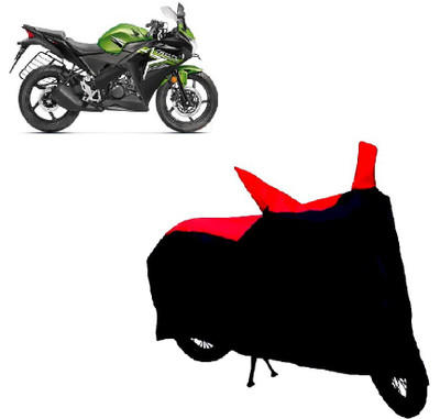 

Kaaz Two Wheeler Cover for Honda(CD 110 Dream, Black, Red)