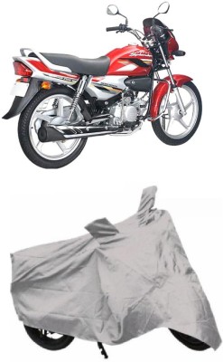 My Tech Two Wheeler Cover for Hero(Super Splendor, Silver)