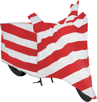 RIDAR Two Wheeler Cover for Bajaj(Pulsar AS 150, Red, Silver)
