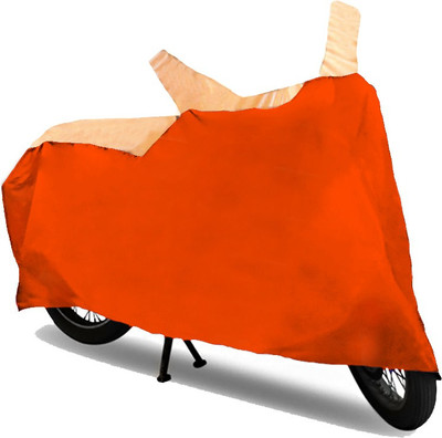 

GoldCartz Two Wheeler Cover for Hero(HF, Beige, Orange)