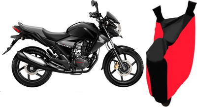 

Techmaster Two Wheeler Cover for Honda(Unicorn, Red, Black)