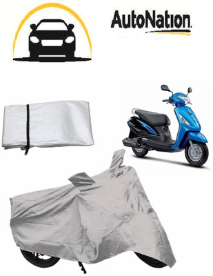 

Autonation Two Wheeler Cover for Suzuki(Swish, Silver)
