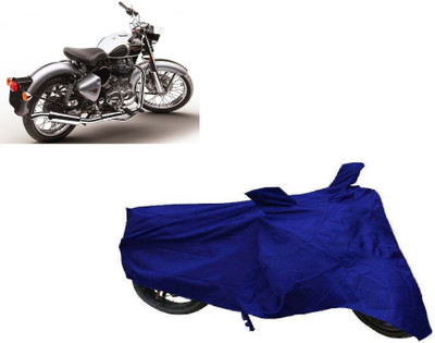 Big Impex Two Wheeler Cover for Royal Enfield(Classic 500, Blue)