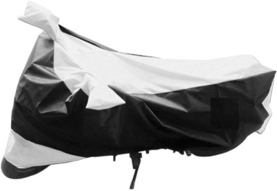 Speedro Two Wheeler Cover for Piaggio(Fusion, White, Black)
