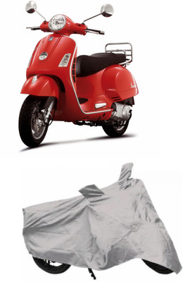 

ACCESSOREEZ Two Wheeler Cover for Piaggio(Vespa, Silver)