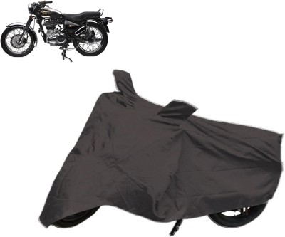 Auto Wheel Garage Two Wheeler Cover for Royal Enfield(Bullet 350, Grey)