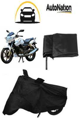 

Autonation Two Wheeler Cover for TVS(Apache, Black)