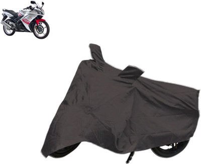 

Red Silk Two Wheeler Cover for Yamaha(R15, Grey)