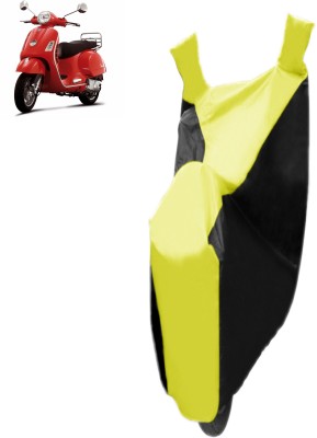 BrandTrendz Two Wheeler Cover for Piaggio(Piaggio Vespa, Black, Yellow)