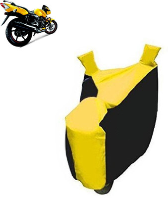 Javatech Two Wheeler Cover for TVS(Apache RTR 160, Yellow, Black)