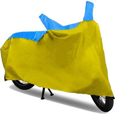 AutoKitt Two Wheeler Cover for Bajaj(Pulsar 220 DTS-i, Blue, Yellow)