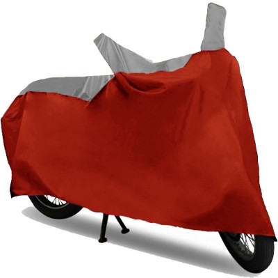 AutoKitt Two Wheeler Cover for Bajaj(Discover 125 DTS-i, Grey, Red)