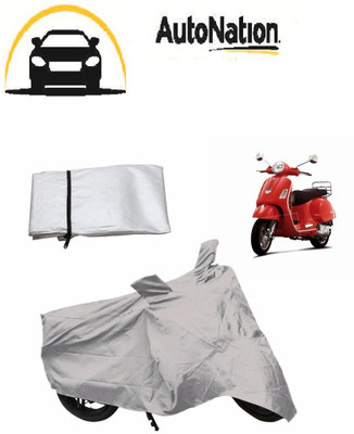 

Autonation Two Wheeler Cover for Piaggio(Vespa, Silver)