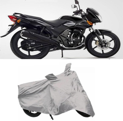 

AutoKart Two Wheeler Cover for TVS(Flame, Silver)