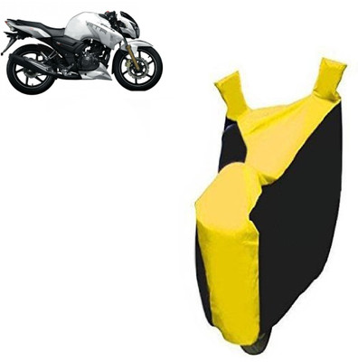 

Irontech Two Wheeler Cover for TVS(Apache RTR 180, Yellow, Black)