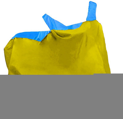 AutoKitt Two Wheeler Cover for Universal For Bike(Blue, Yellow)