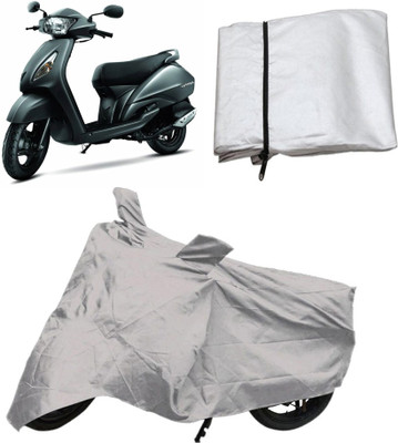 

Capeshoppers Two Wheeler Cover for TVS(Silver)